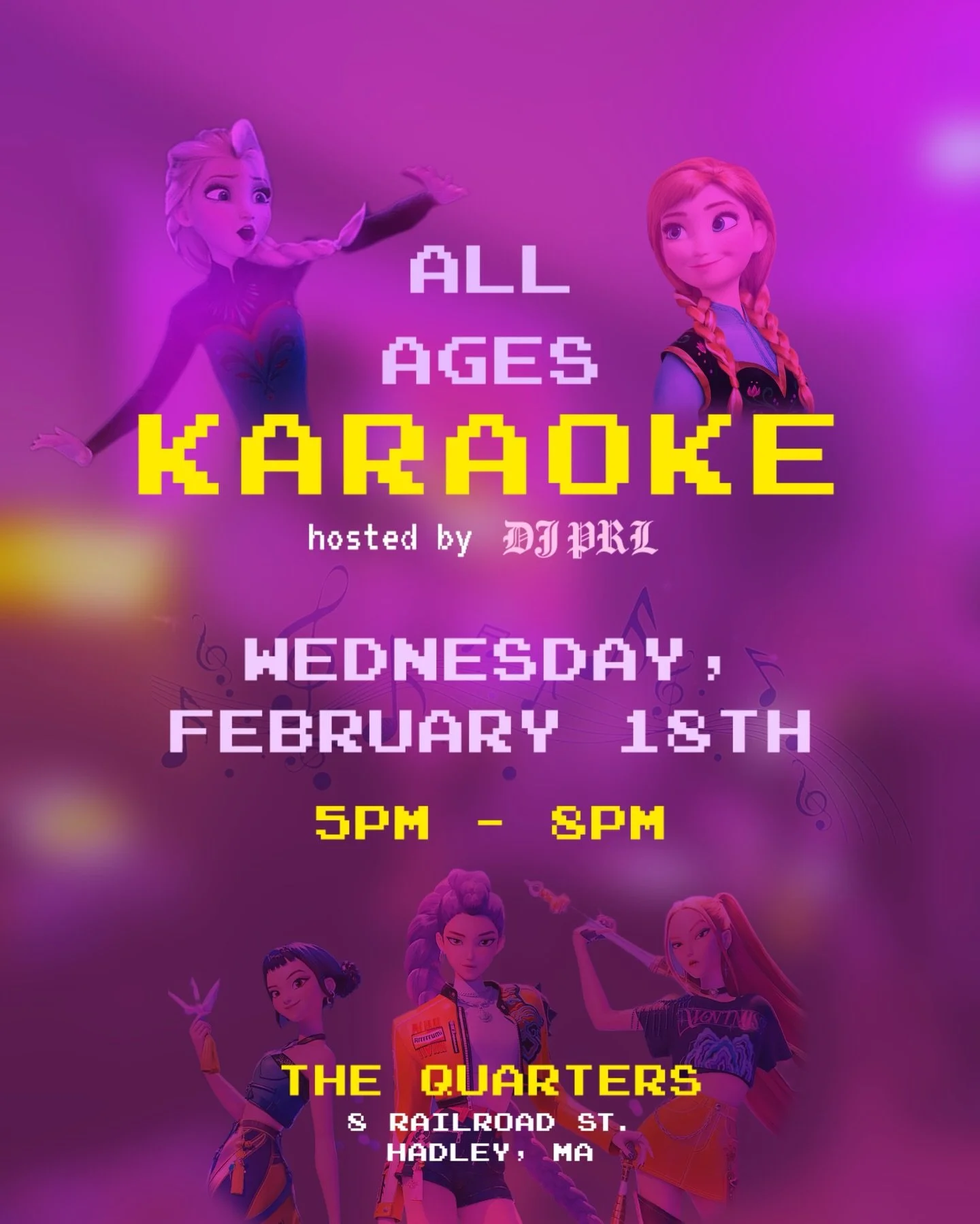 Turn up the volume and show off your voice this school break with our family friendly, all ages Karaoke on Wed Feb 18th from 5pm-8pm!