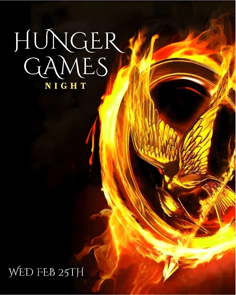 Wednesday Feb 25th, bring out your inner Katniss and head to the Quarters district for a night of Hunger Games inspired food and drink specials starting at 5pm.