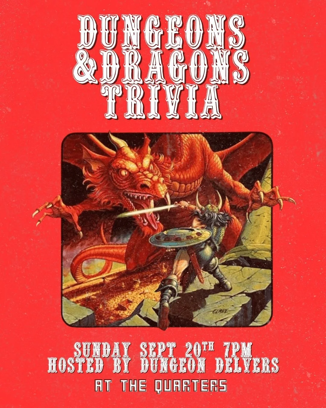 Dungeons and Dragons Trivia returns with the always wonderful Dungeon Delvers as hosts!

Teams up to 5 players, compete for cash prizes! $10/person, trivia includes unlimited gaming!