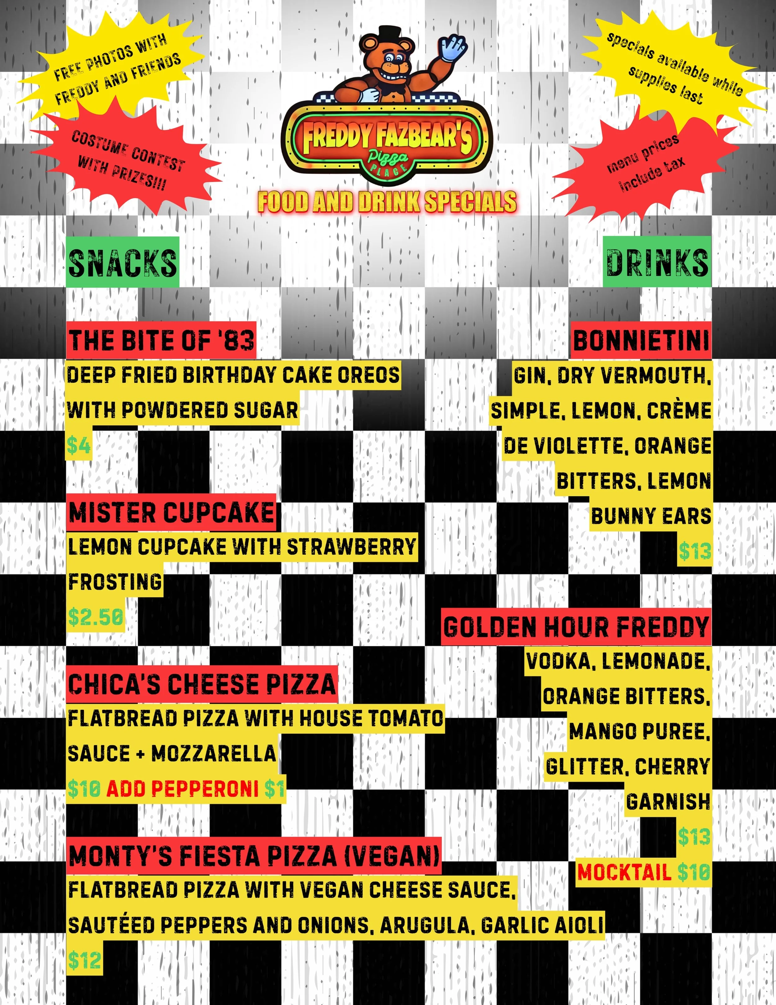 Menu for tonight!