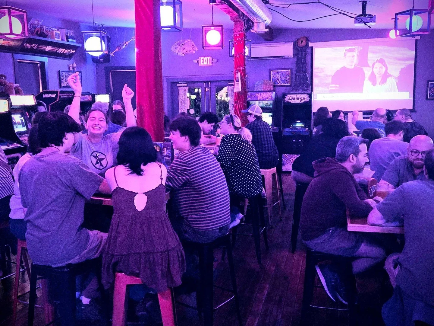 Every Monday Night join us for trivia at The Quarters!
8pm-10pm, teams compete for cash prizes, gift certificates and bragging rights!

$10/person, teams up to 5 players. All pencil and paper, no phones or apps!  Trivia includes unlimited  arcades!

