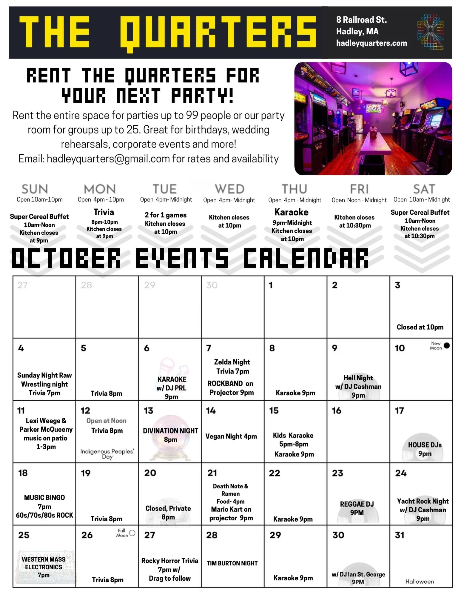 October Calendar drop! Tons of great stuff happening for spooky szn!
