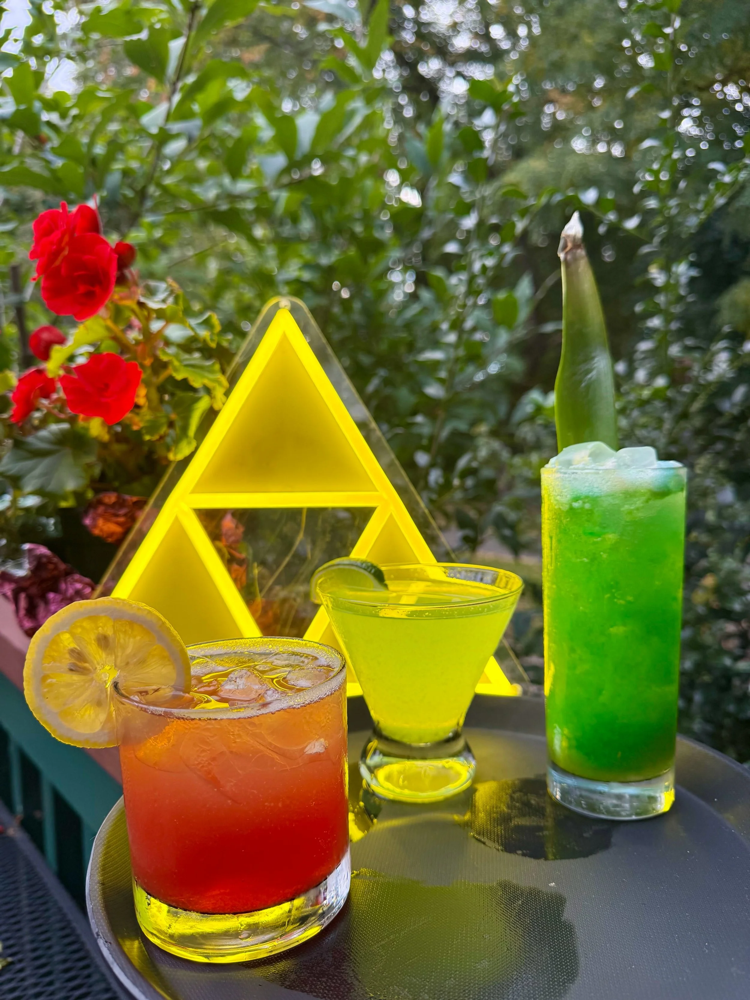 Drink specials for our Zelda night Wednesday! Specials at 4pm, trivia at 7pm, Rockband on projector at 9pm!
Advance tickets for trivia available online at hadleyquarters.com

Red potion
Makers mark bourbon, pomegranate juice, lemon juice, grenadine, 