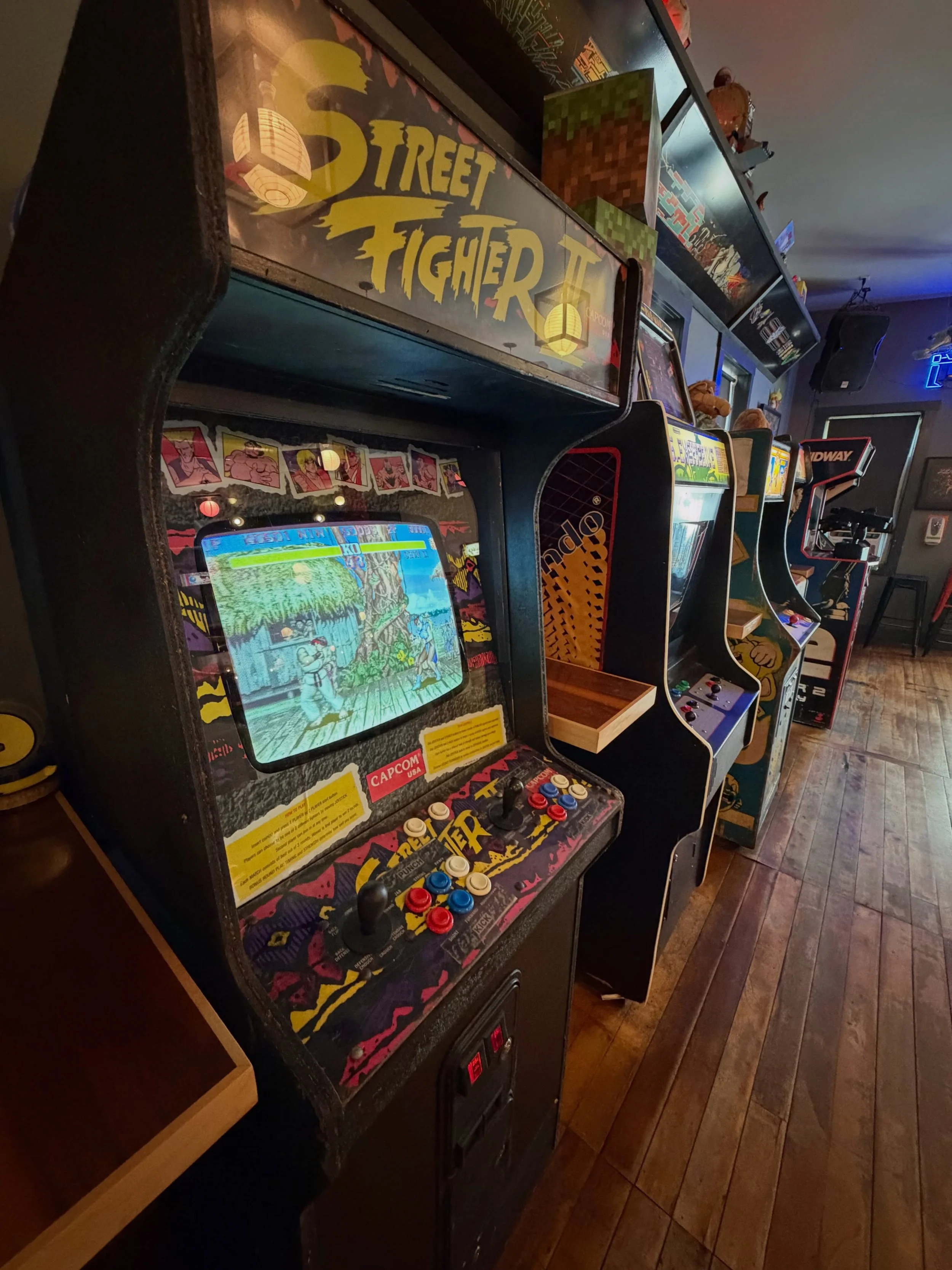 Good morning gamers! Excited to welcome Street Fighter 2 onto the floor! Couldn&rsquo;t come at a better time, tuesdays are 2 for 1 gaming so head down and enjoy some devastating combos after a delicious beverage 🤜 🍷