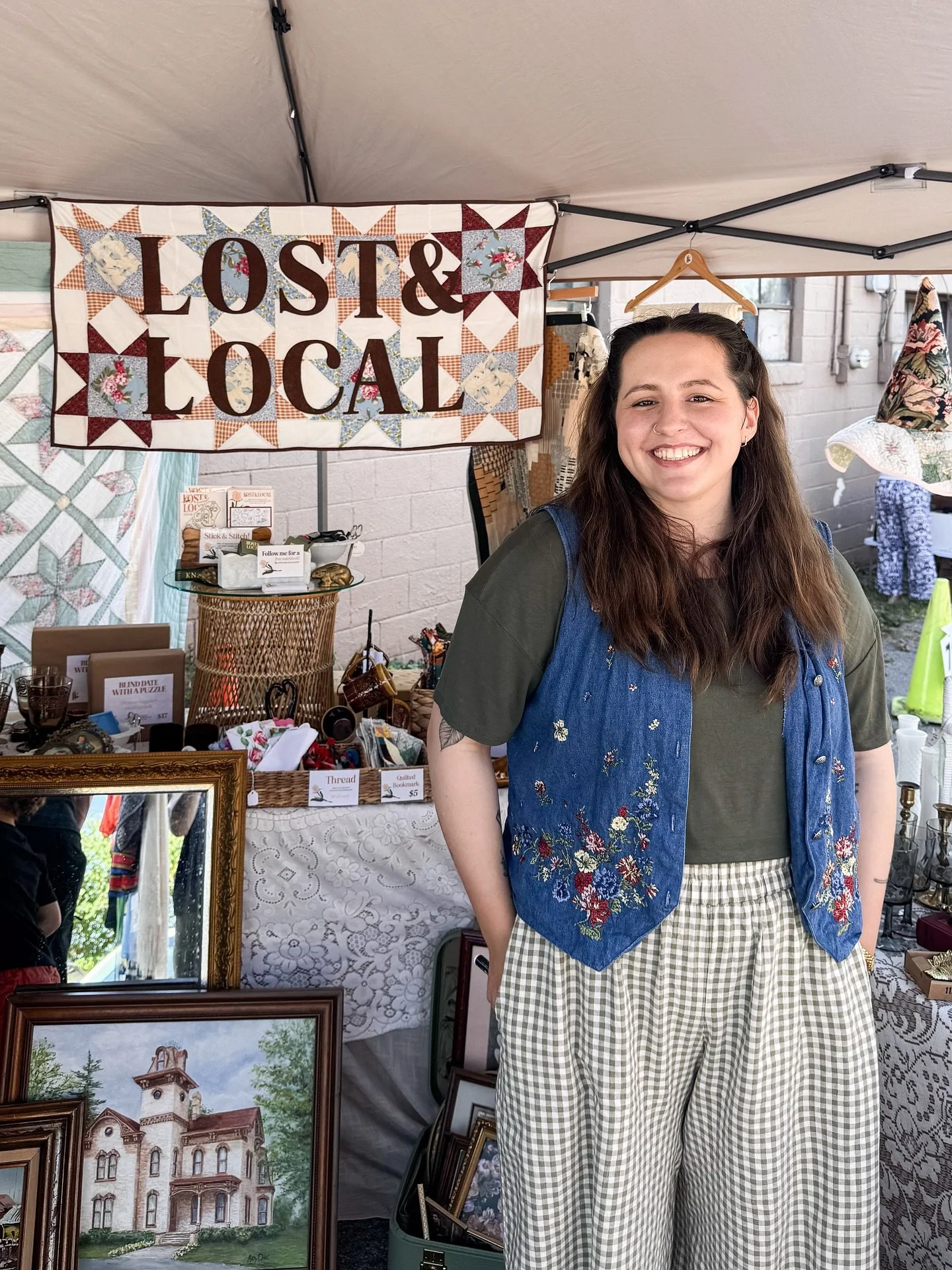 Happy 1 year of Lost &amp; Local! 🥳

For all the new people here&hellip; hello and welcome! I&rsquo;m Britney, the face behind the lost vintage and locally made treasures you&rsquo;ll find here! 

A little about me&hellip;
- I started L&amp;L after 