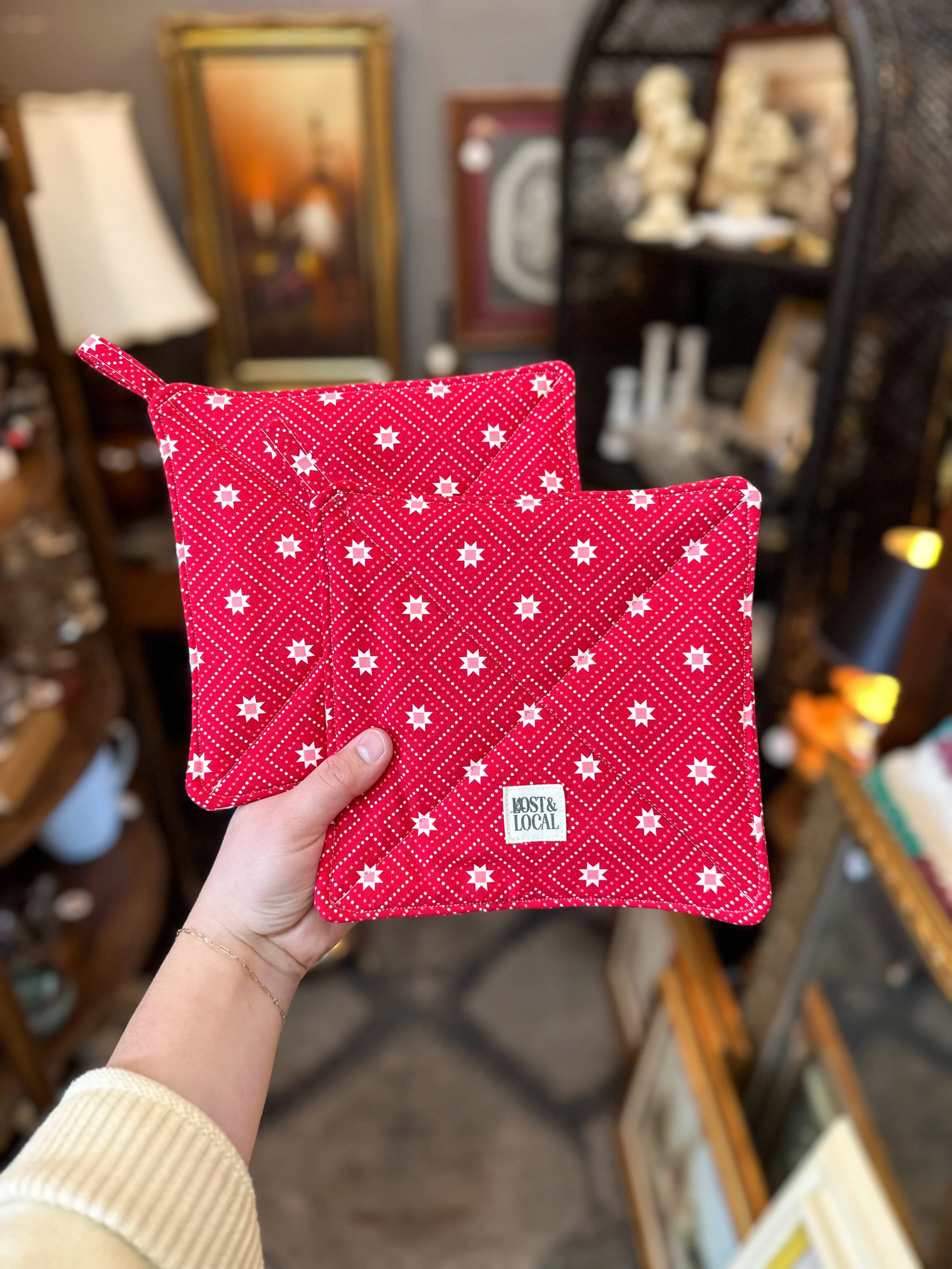 Cupid's Quilt Pot Holders