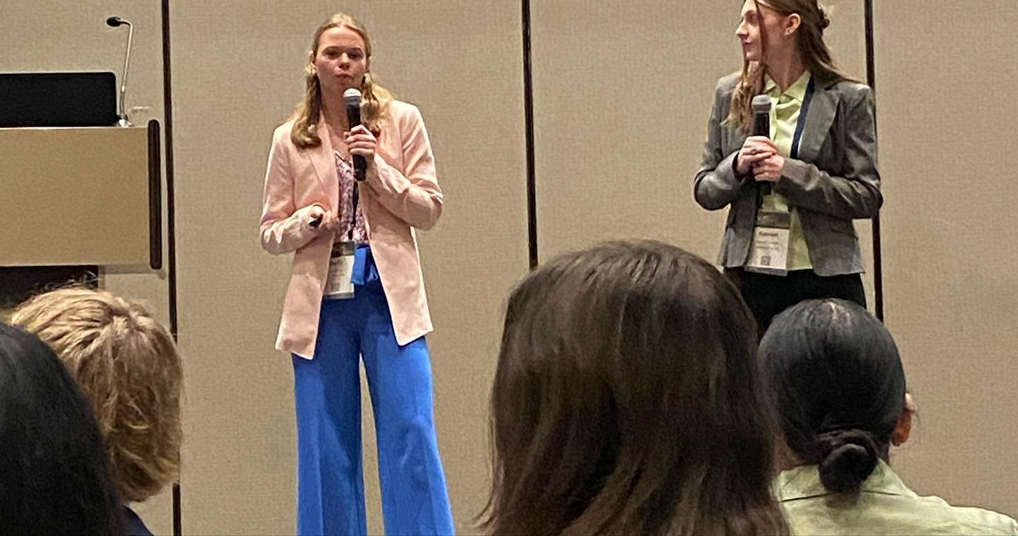 An amazing job to our President and Vice President on their chapter presentation today! It was great to hear from other small chapters!  @ama_collegiate @ama_marketing