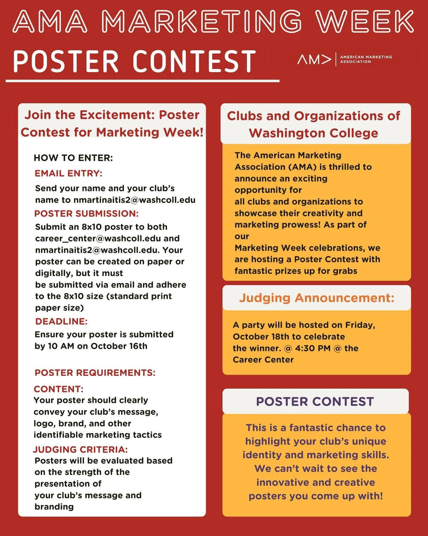 Need some information on AMAs poster contest? Look no further! Here’s an in depth step by step on how to enter. So excited to see all of your creations!