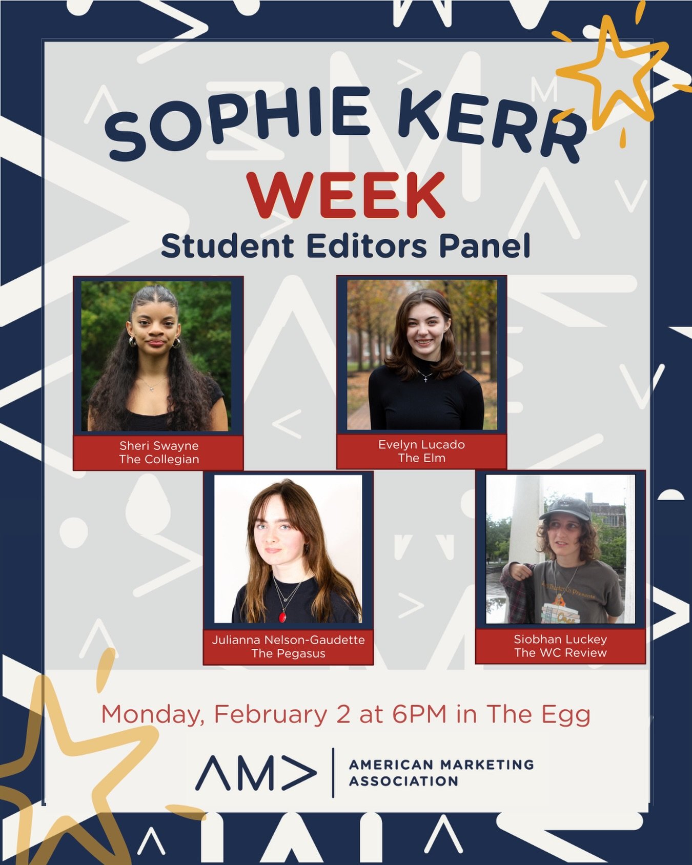 To kick off Sophie Kerr week, we have a super exciting event involving our campus publication student leaders! Join us in The Egg tonight at 6pm to hear the panel share about the unique attributes of each publication, their roles within the organizat