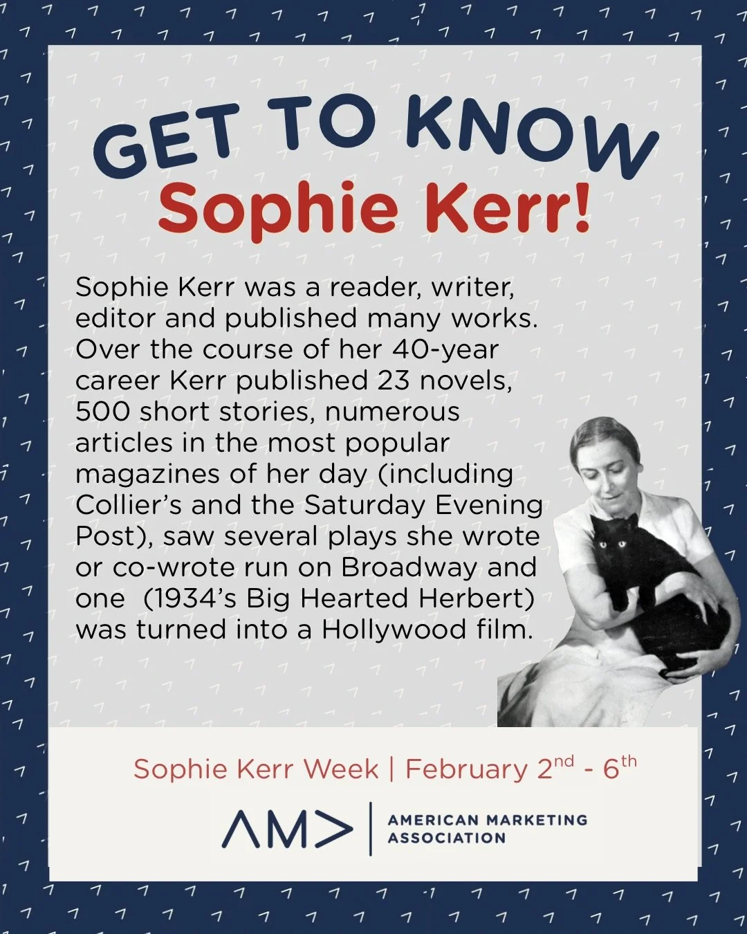 Are you trivia ready? Next week, we will be running a Sophie Kerr trivia game right here on our Instagram page! Brush up on your Sophie Kerr knowledge by reading about her life and accomplishments. And stay tuned for how you can participate in trivia