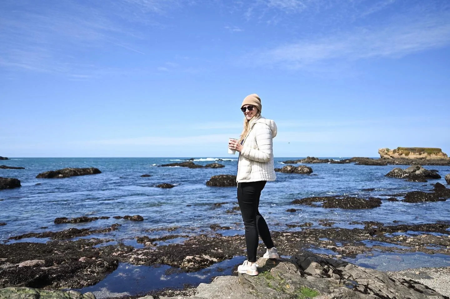 I take my coffee with a view 🌊
#glassbeach #californiacoast #vantravels