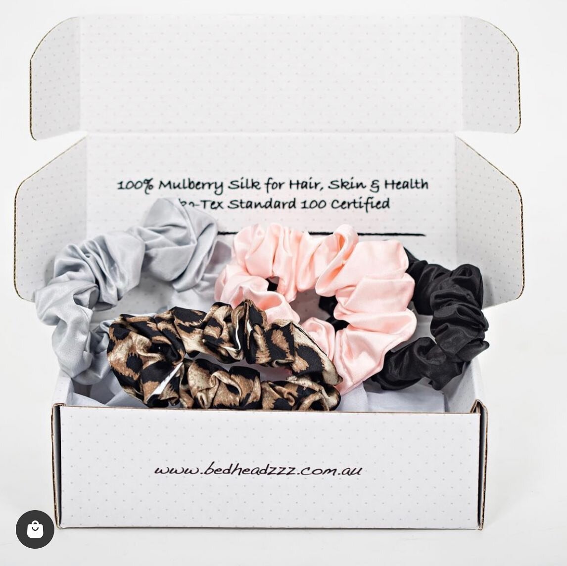 The 100% Silk Scrunchies are back in stock. 

$12.95 per scrunchie. 

Holds all hair types and is gentle on your hair. 

Grab yours now - don&rsquo;t miss out 🖤🖤
