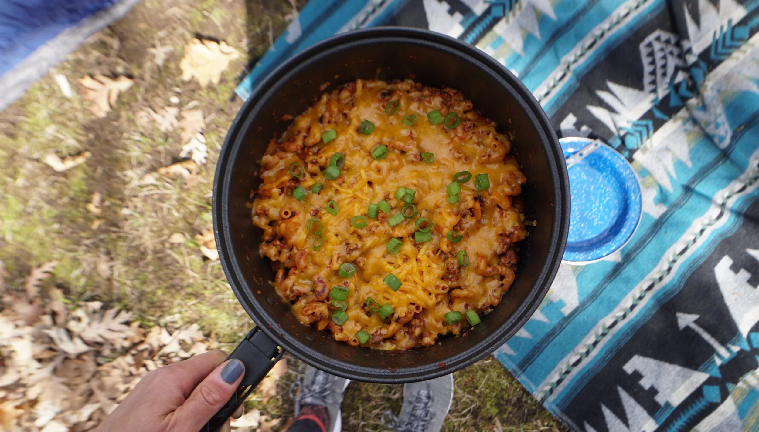 Camp-Stove (One Pot) Minnesota Hotdish with Beef &amp; Cheese