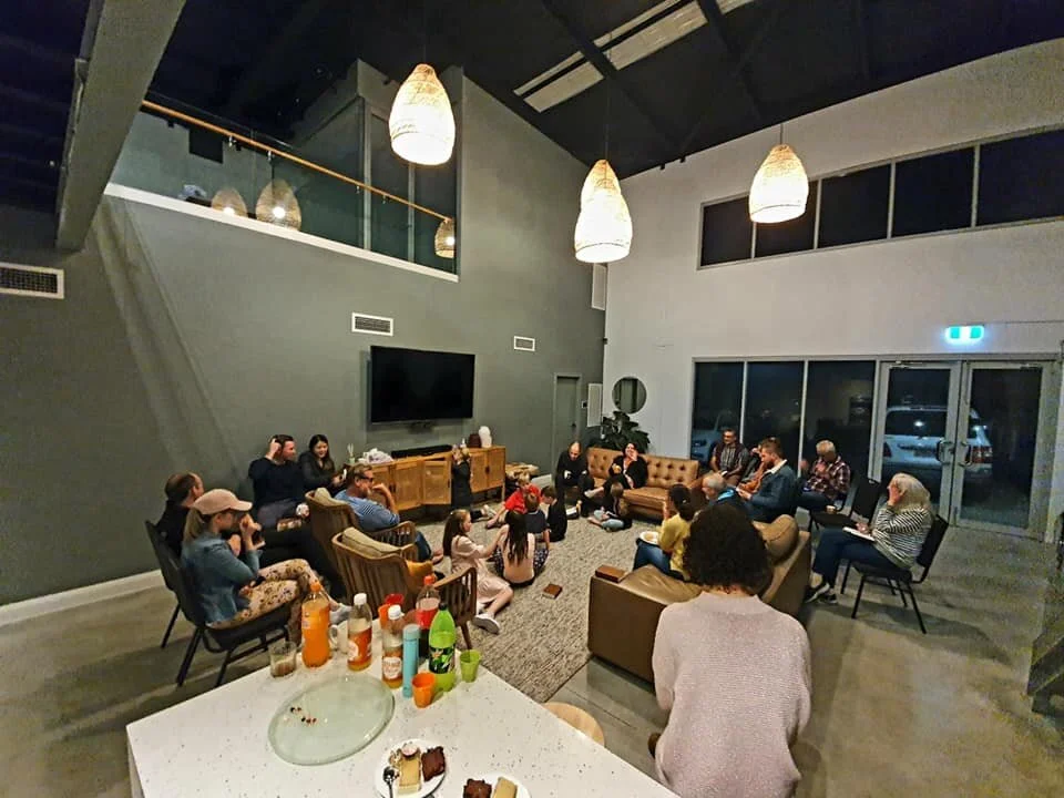 PERTH AUSTRALIA, OUR FUNKIES WEDNESDAY NIGHT SMALL GROUP MULTIPLIES AND STARTS A SECOND GROUP WITH SON WAYNE AND FAMILY STARTING THEIR OWN NETWORK GROUP. 