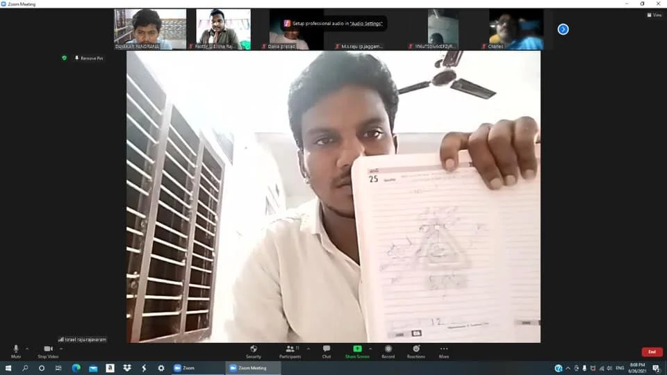 INDIAN 4 FIELDS DISCIPLESHIP MULTIPLICATION TRAINING WITH DAYAKAR AND KARUNKAR. AS WELL AS THE DESIGNING OF NEW TELUGU CHARTS.