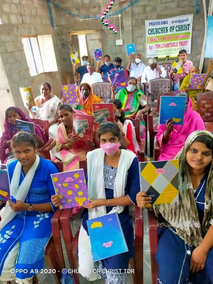 COLOURFUL INDIAN LADIES RECEIVING 4 FIELDS DISCIPLESHIP MULTIPLICATION TRAINING WITH DANIEL RAJU.
