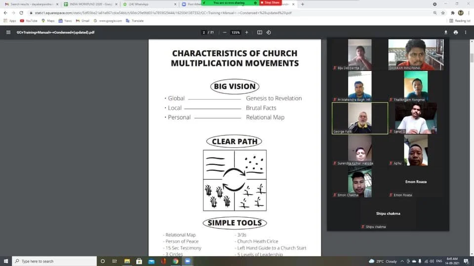 THIS IS HOW MULTIPLICATION TAKES PLACE  INDIAN 4 FIELDS DISCIPLESHIP MULTIPLICATION TRAINING ON THE MOVE WITH DAYAKAR PANDRANA.