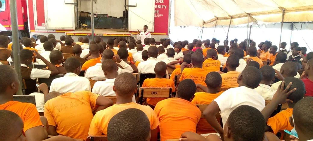 KENYAN GOSPEL CHARIOT ENCOURAGES THE YOUTH AT THE ALARA ORPHAN SCHOOL