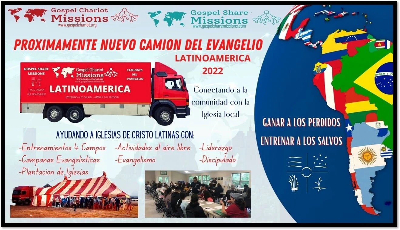 NEW GOSPEL CHARIOT FOR LATIN AMERICA 