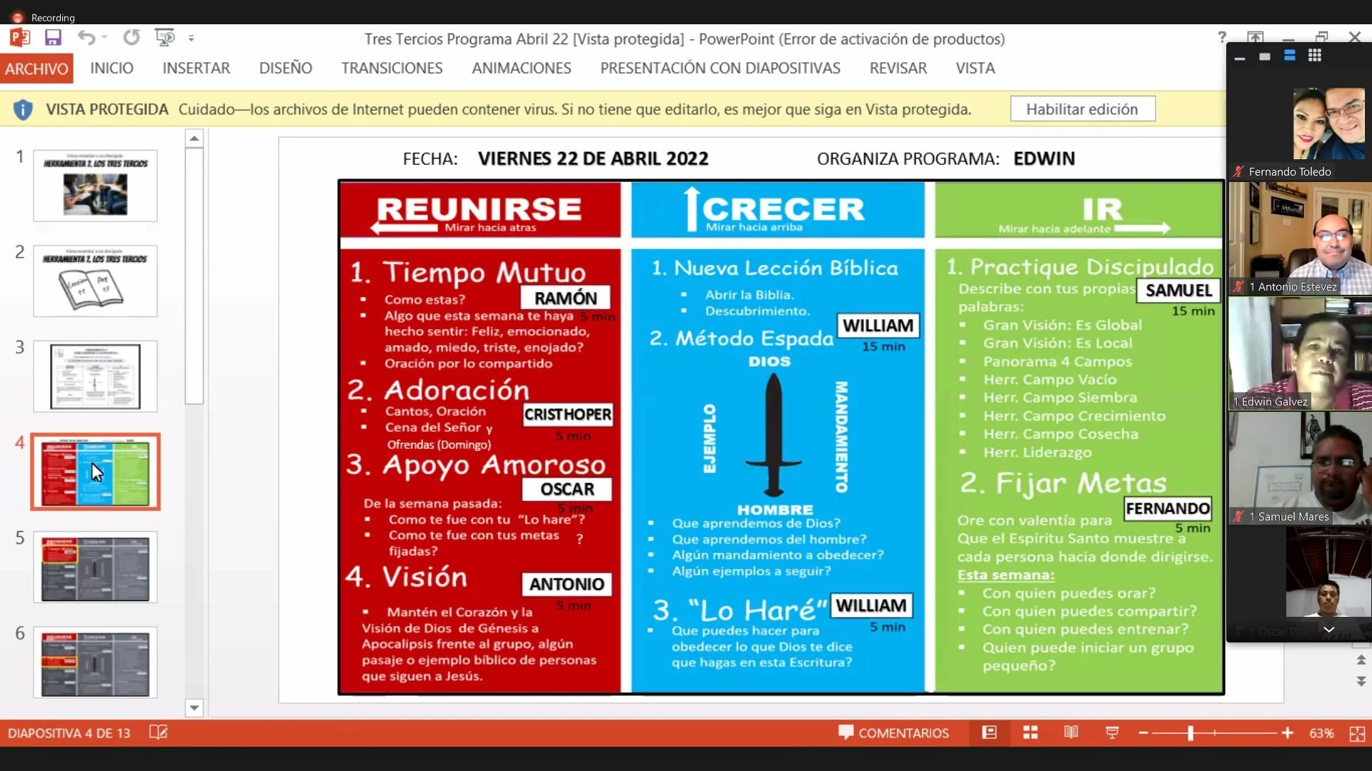 SPANISH 4 FIELDS DISCIPLESHIP MULTIPLICATION TRAINING
