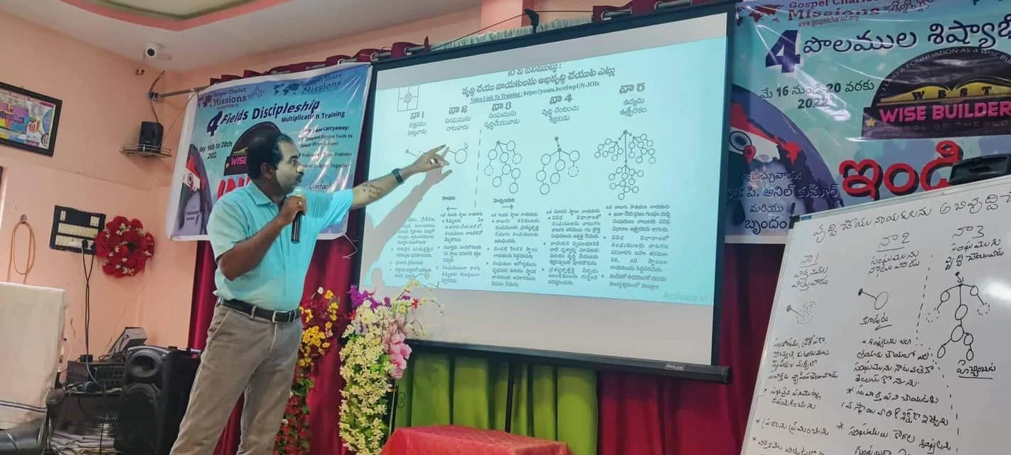 INDIAN 5 DAY INTENSIVE PREACHERS 4 FIELDS DISCIPLESHIP MULTIPLICATION TRAINING WITH ANIL KUMAR.