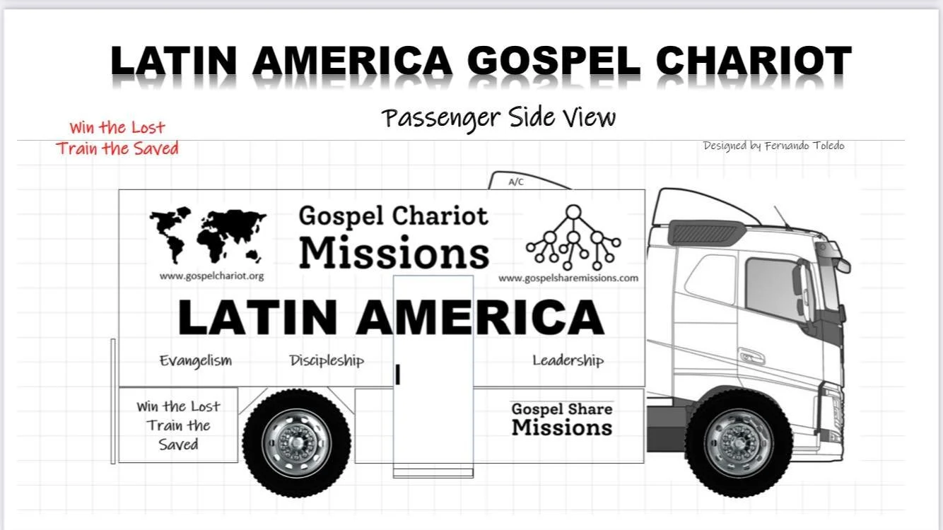 NEW BIG GOSPEL CHARIOT TO BE BUILT IN THE USA THAT WILL WORK IN THE US, MEXICO, CENTRAL AND SOUTH AMERICA.