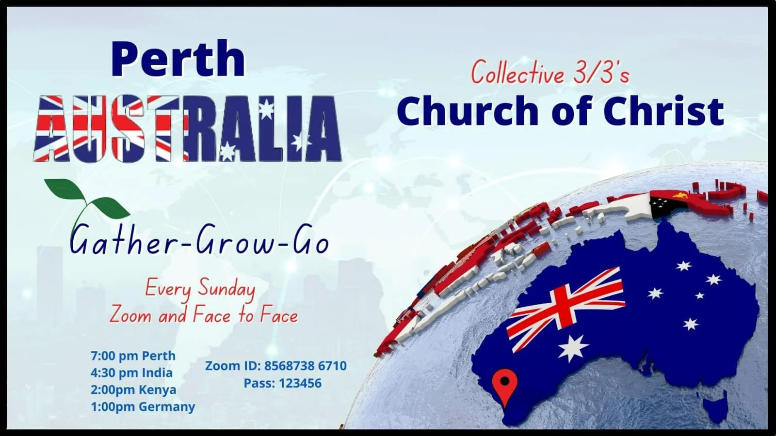SUNDAY COLLECTIVE 3/3s CHURCH OF CHRIST.