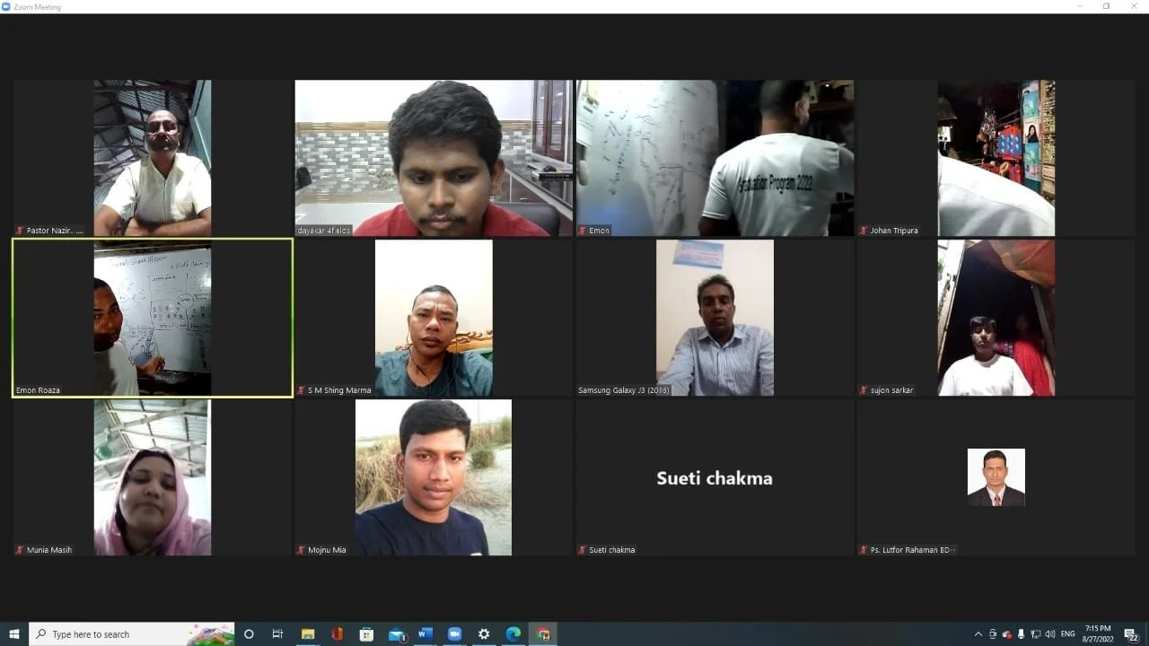 BANGLADESH 4 FIELDS DISCIPLESHIP MULTIPLICATION ZOOM ONLINE TRAINING