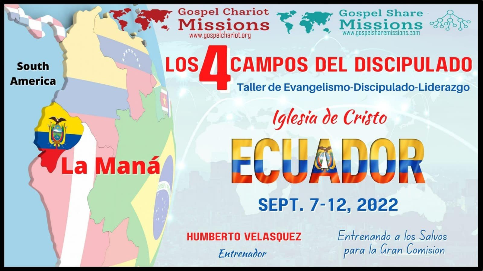 SPANISH 4 FIELDS DISCIPLESHIP MULTIPLICATION TRAINING UNDERWAY IN ECUADOR
