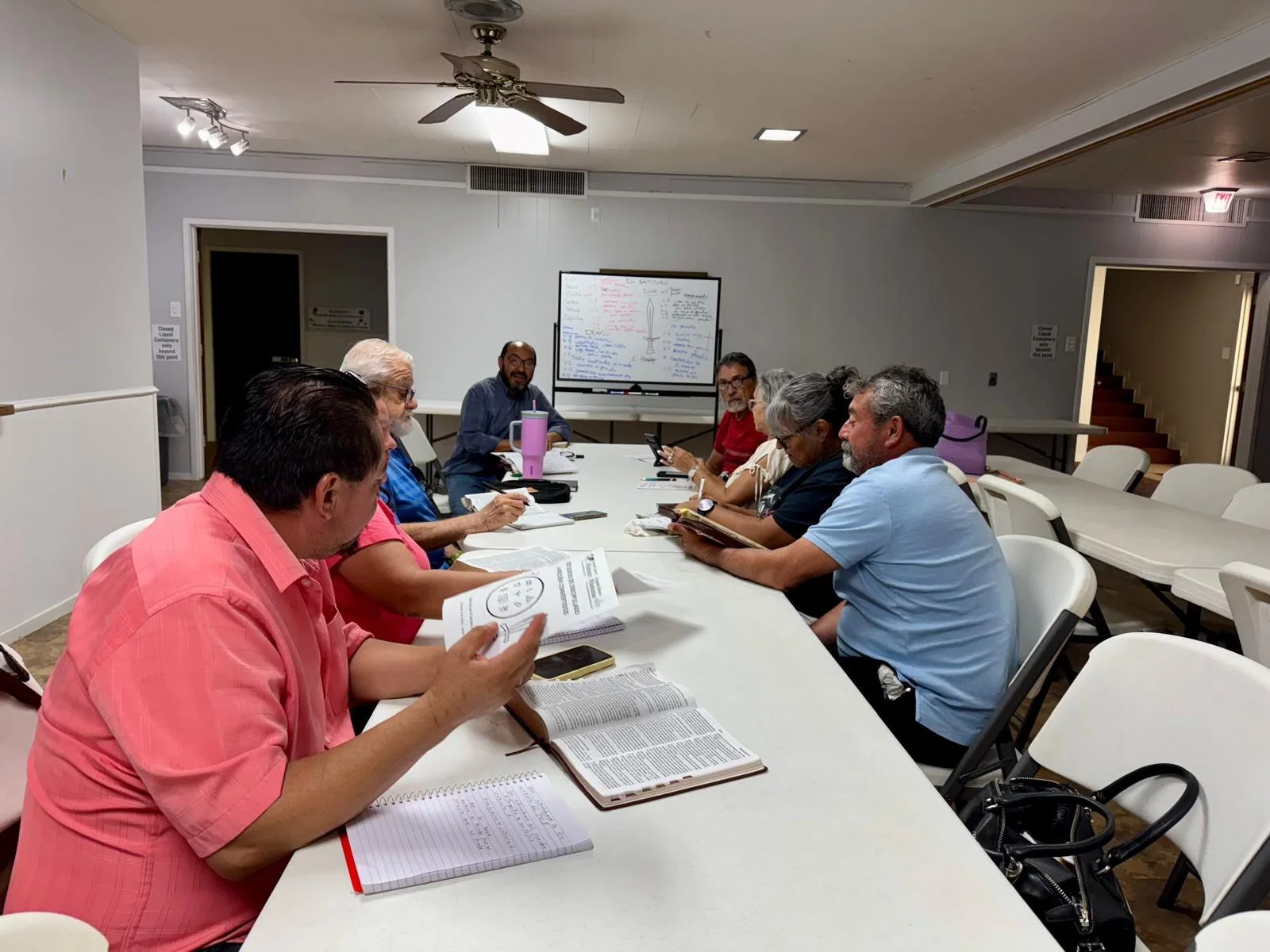 SAN ANTONIO TEXAS USA HANDS AT WORK. GATHER - GROW - GO. BIBLE DISCOVERY SWORD METHOD.