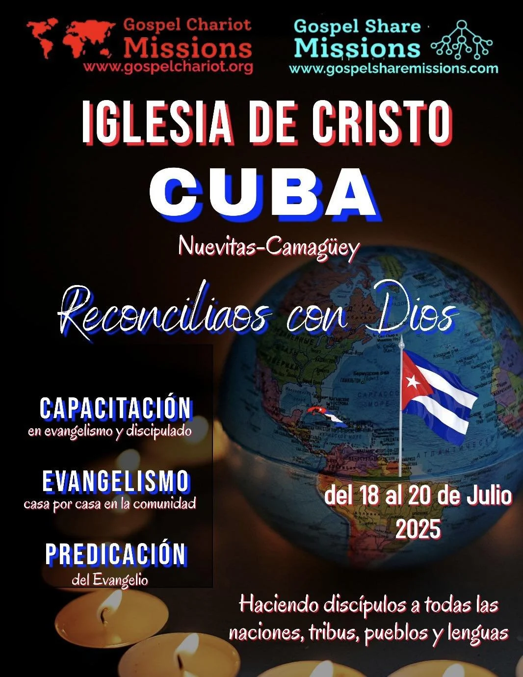 CUBA MISSIONARY TRIP TO NUEVITAS-CAMAGUEY WITH THE LOST SOULS IN MIND.