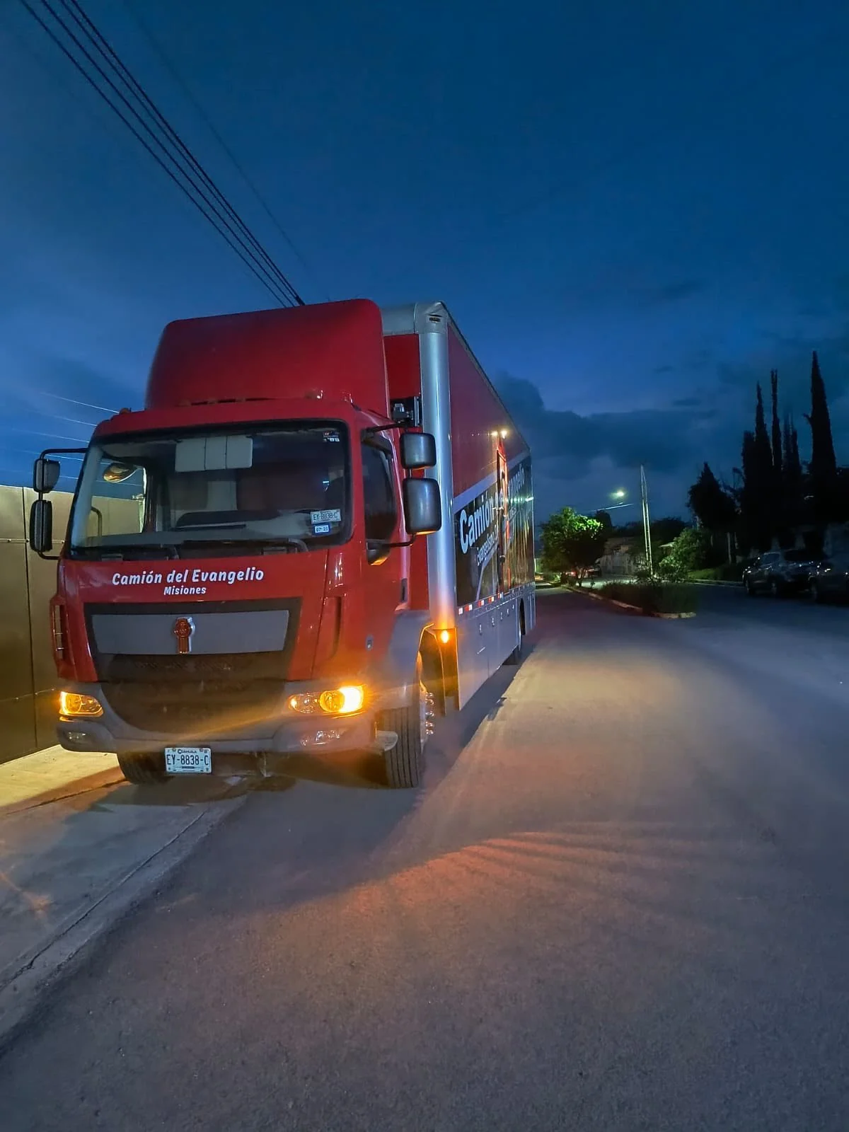 Thank God, the Gospel Chariot/Gospel Truck team has arrived to their next mission and is already installed..