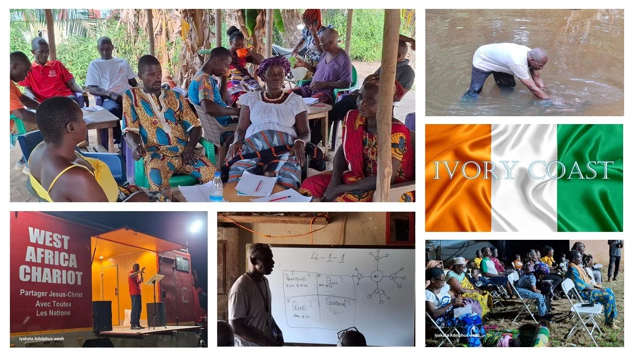 WEST AFRICAN CHARIOT 4 FIELDS DISCIPLESHIP MULTIPLICATION AND SWORD BIBLE DISCOVERY IN IVORY COAST