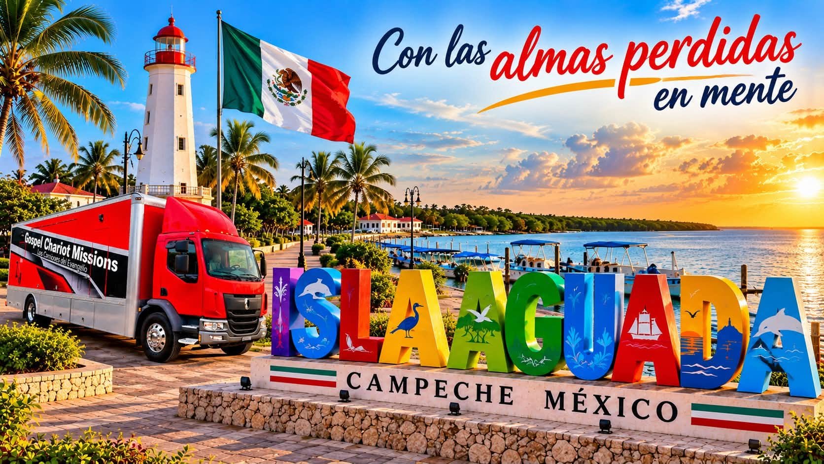 MEXICO ISLA AGUADA CAMPECHE. EVANGELIZATION CAMPAIGN WITH THE SOULS LOST IN MIND.