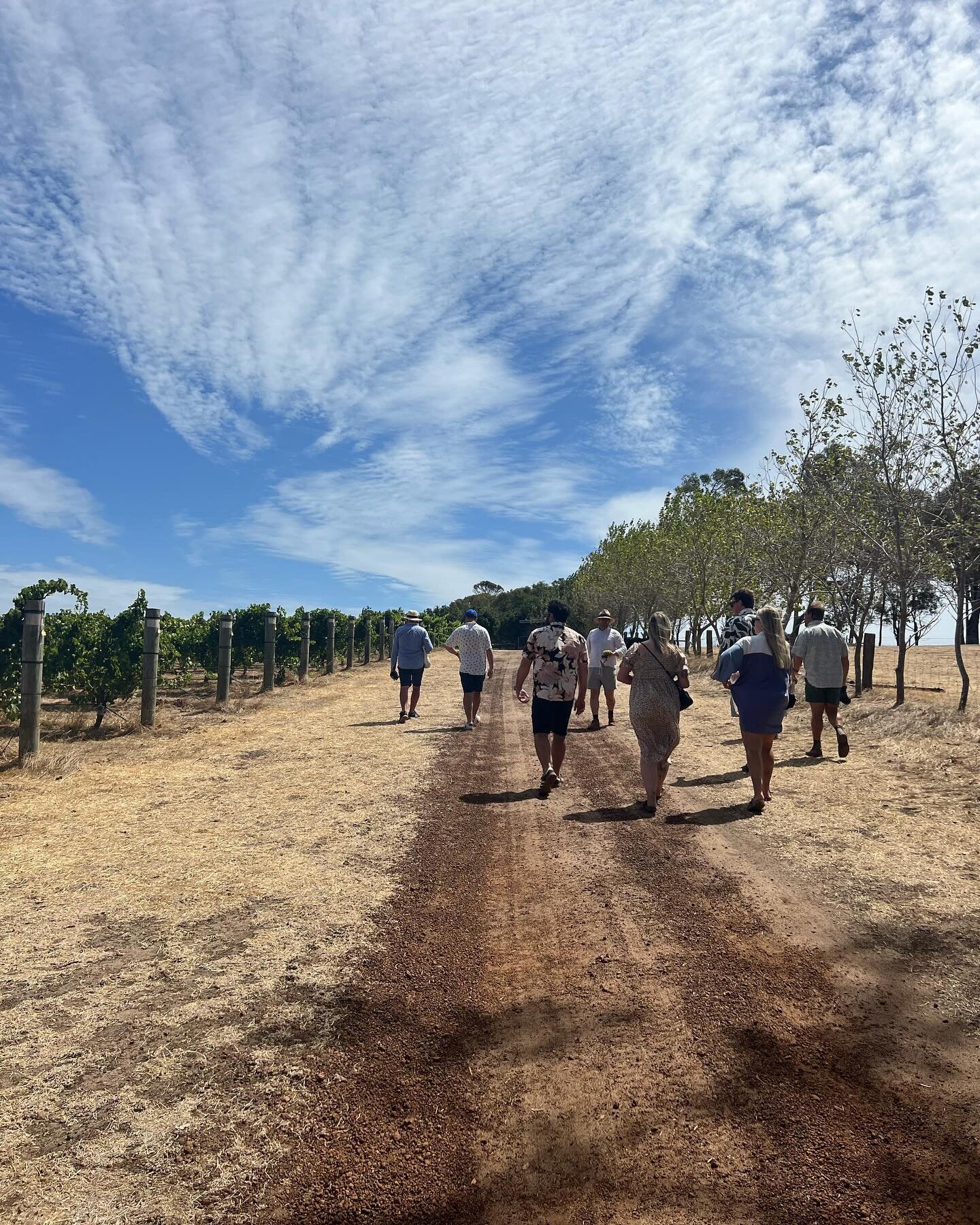 The clouds putting on a show on our forage on the farm tour.