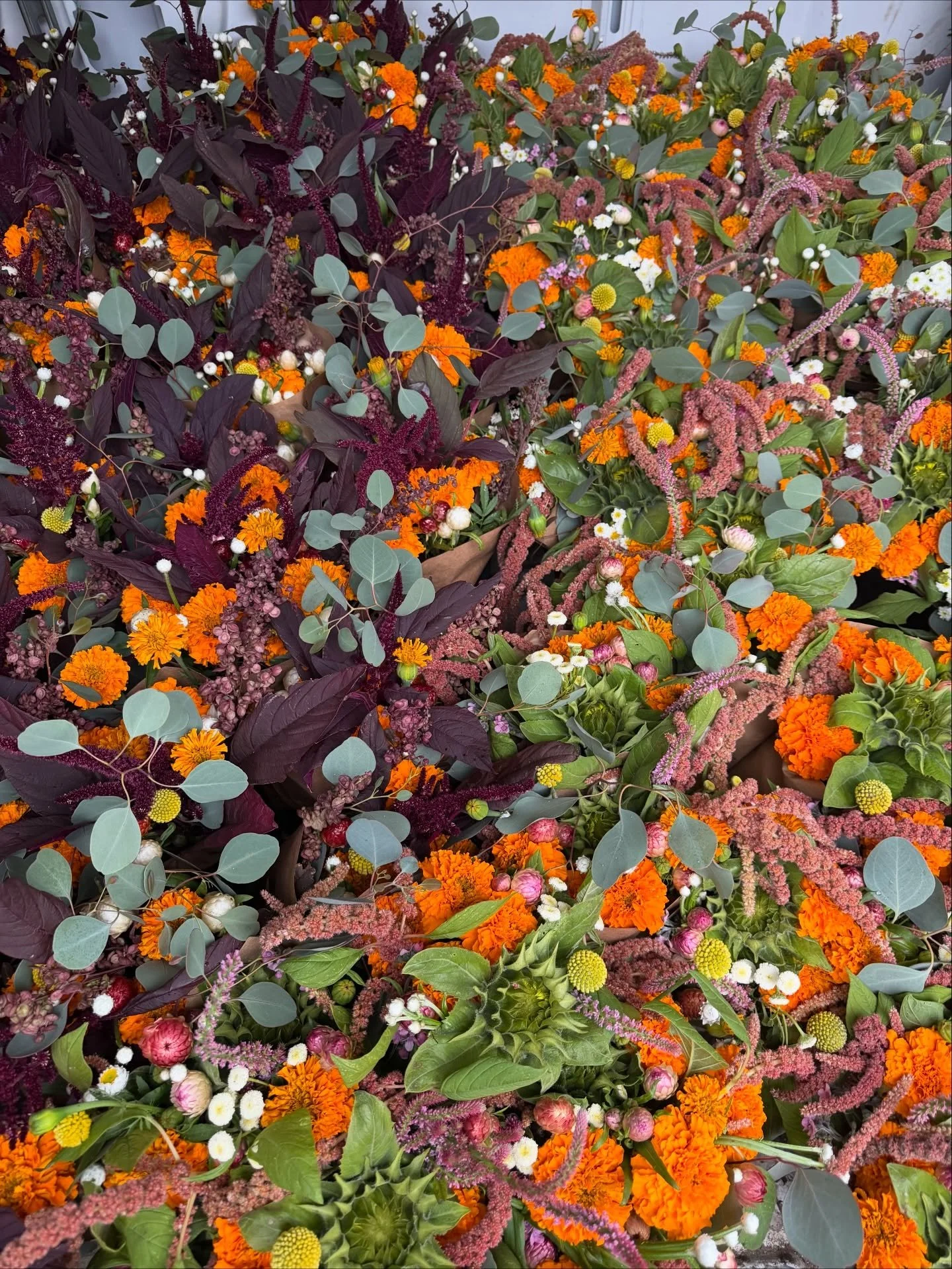 Our festive Fall bouquets were made to bring happiness, make someone feel loved, and to create connections with others. I can imagine our flowers sitting in vases on many dining tables, surrounded by our customer&rsquo;s families and friends as they 