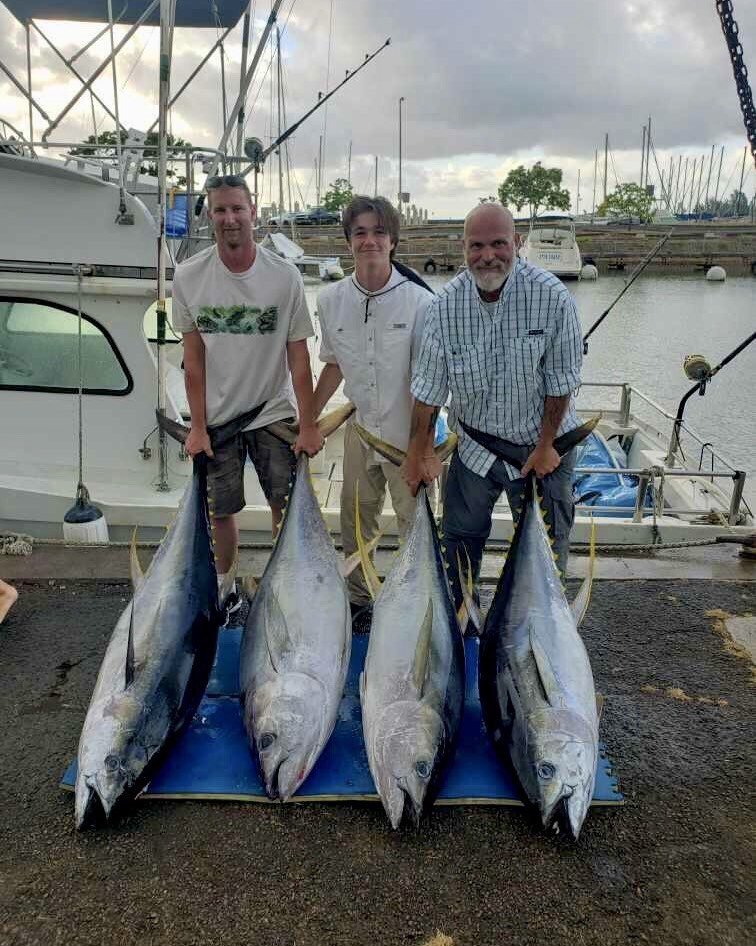 This last week was on fire. I love putting my customers on the biggest fish of their lives. I live for the adrenaline rush and it&rsquo;s so fun to share it. #ahi #haleiwa #charterboat #deepseasportfishinghi