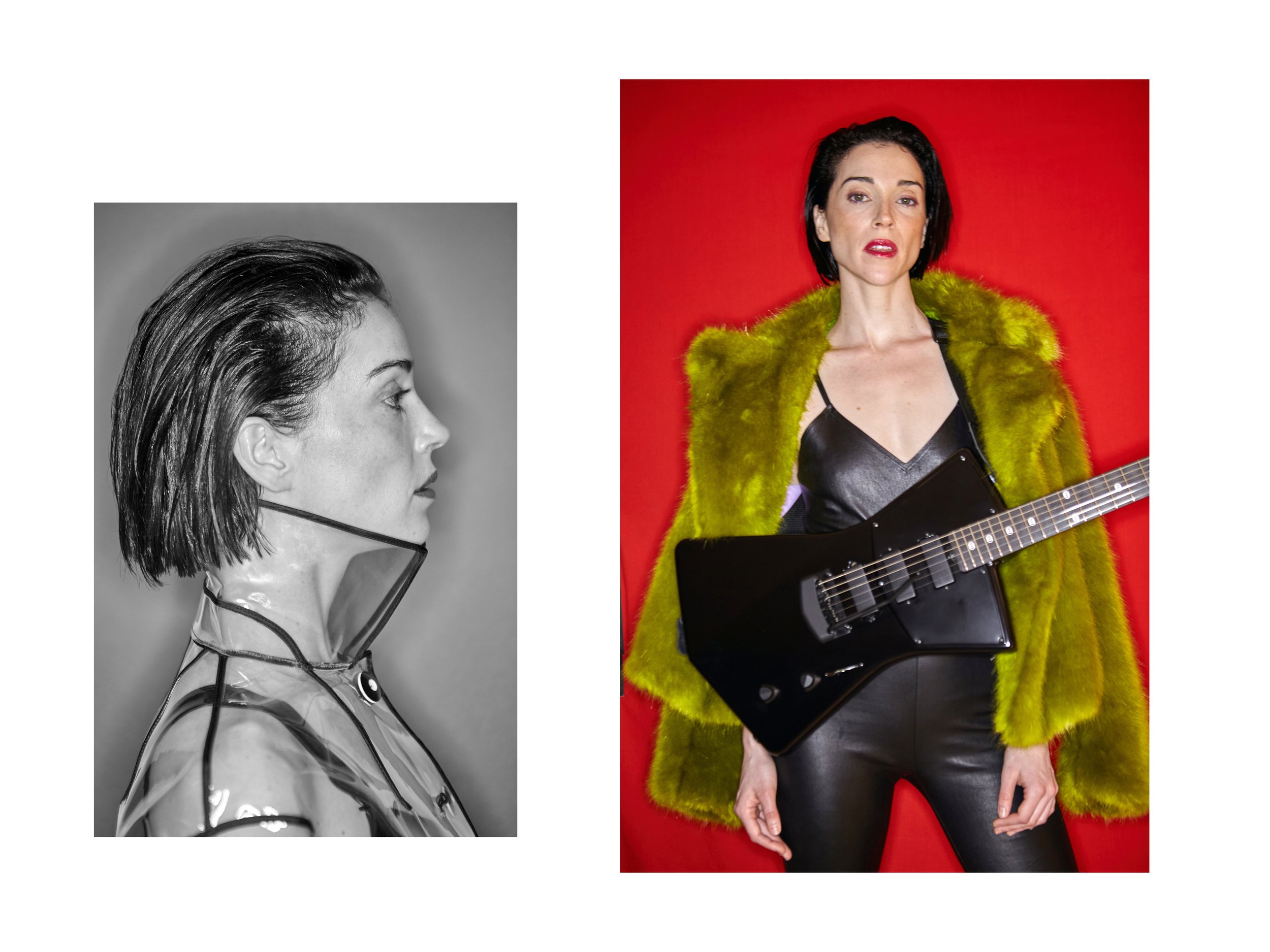 DP-St. Vincent Clear Raincoat BW-Guitar On Red x2.jpg