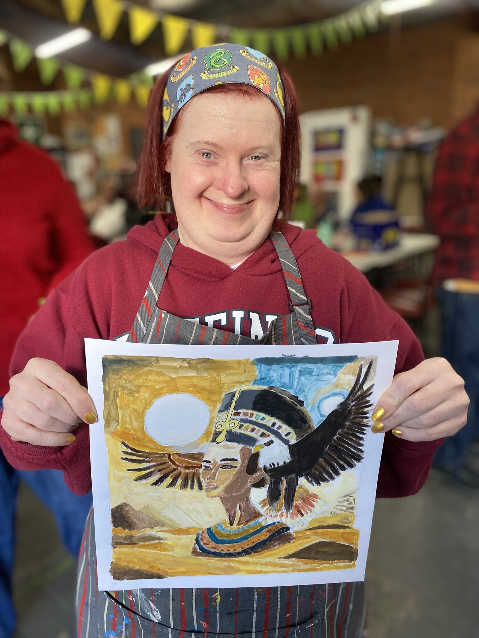Nadine Paterson, Egyptian, Acrylic on Paper.JPEG
