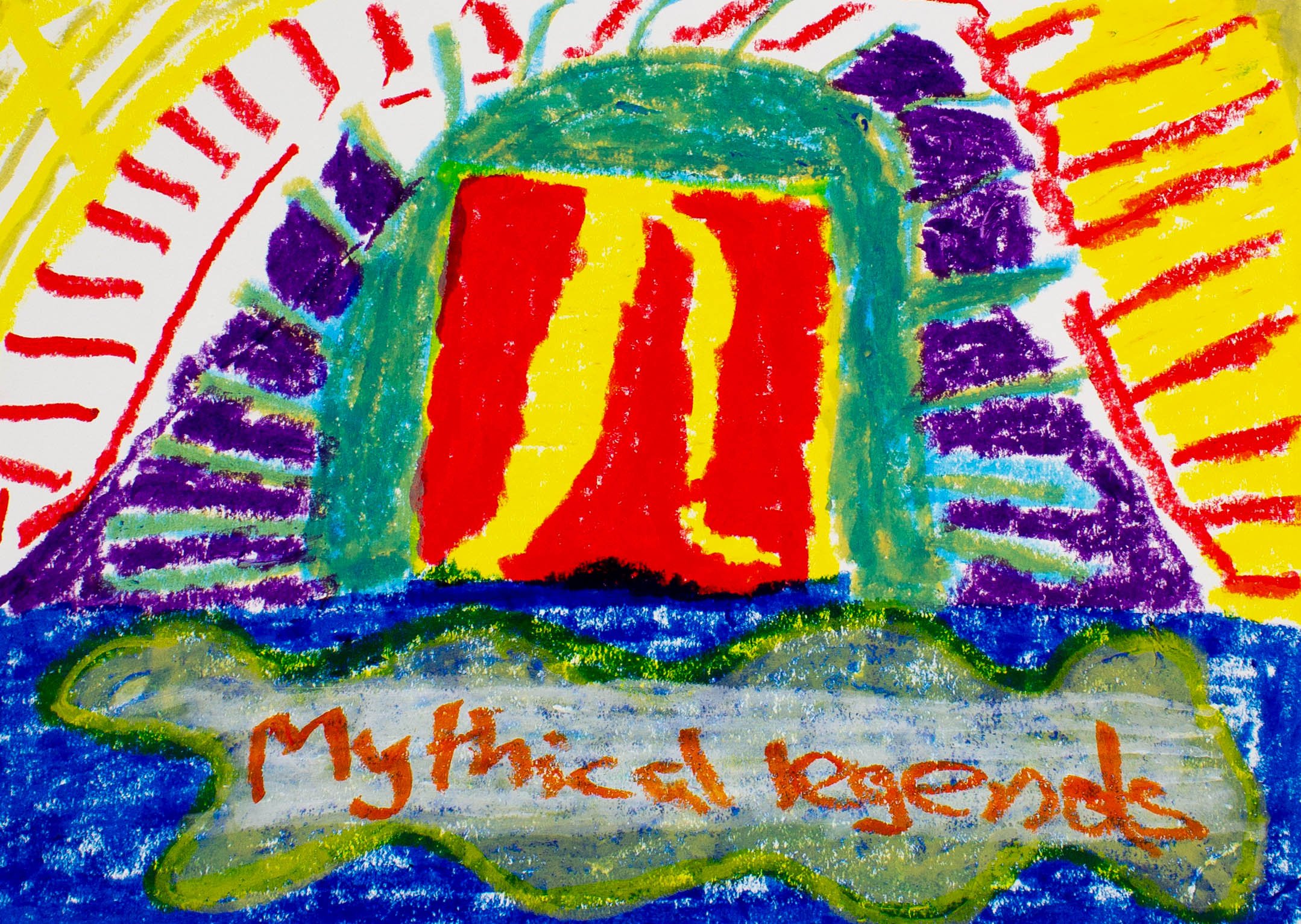 Lachie Belfield, ythical Legends, Mixed Media on Paper.jpg
