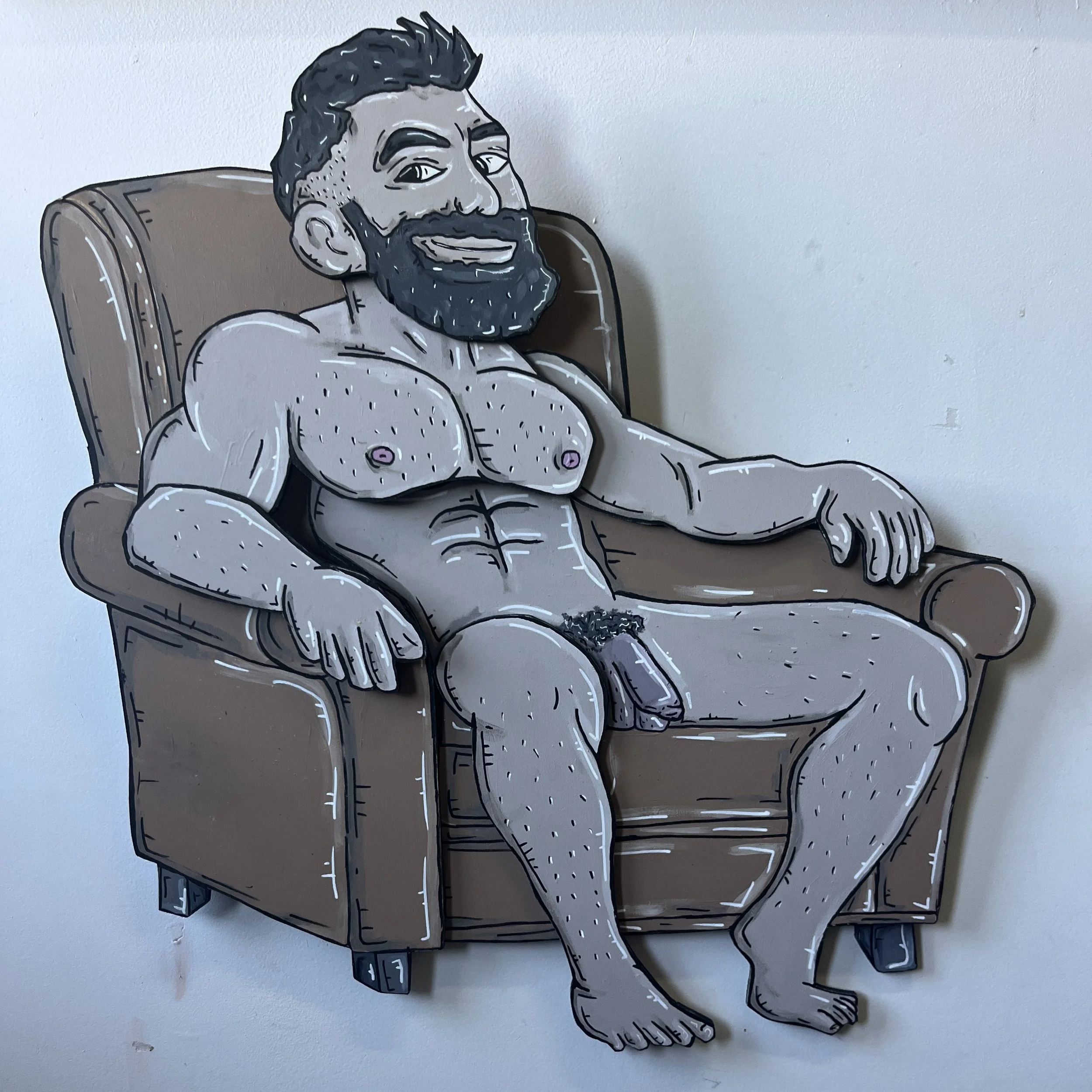 Mr Dimples, reclining nude, mixed media.JPG