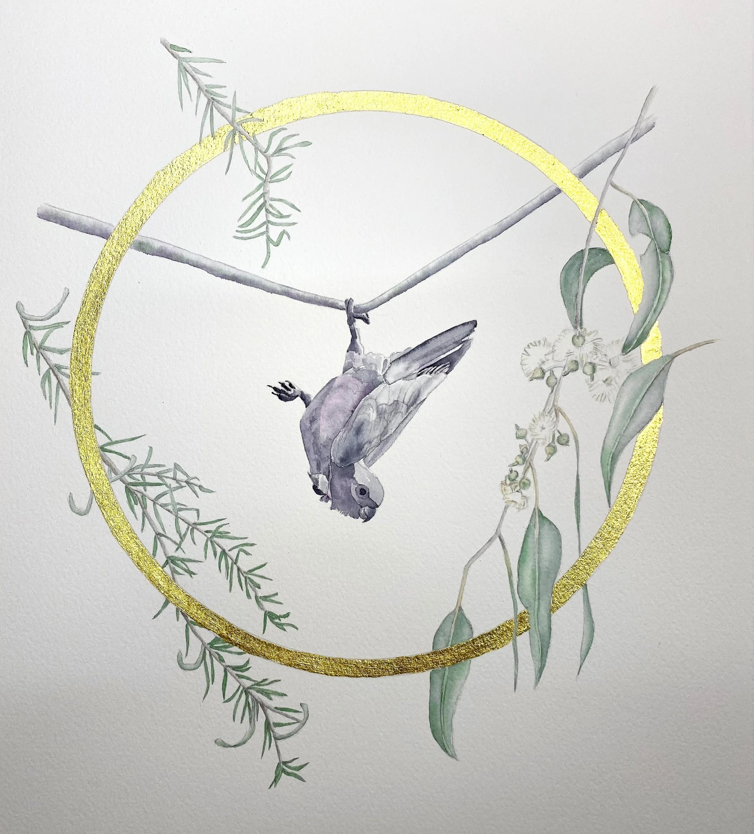 Alicia Thomas_Free Spirits_watercolor and 23 K gold on paper.jpg