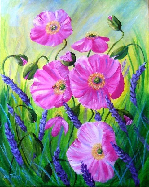 TAVENER  Poppies in the breeze  Acrylic.jpg