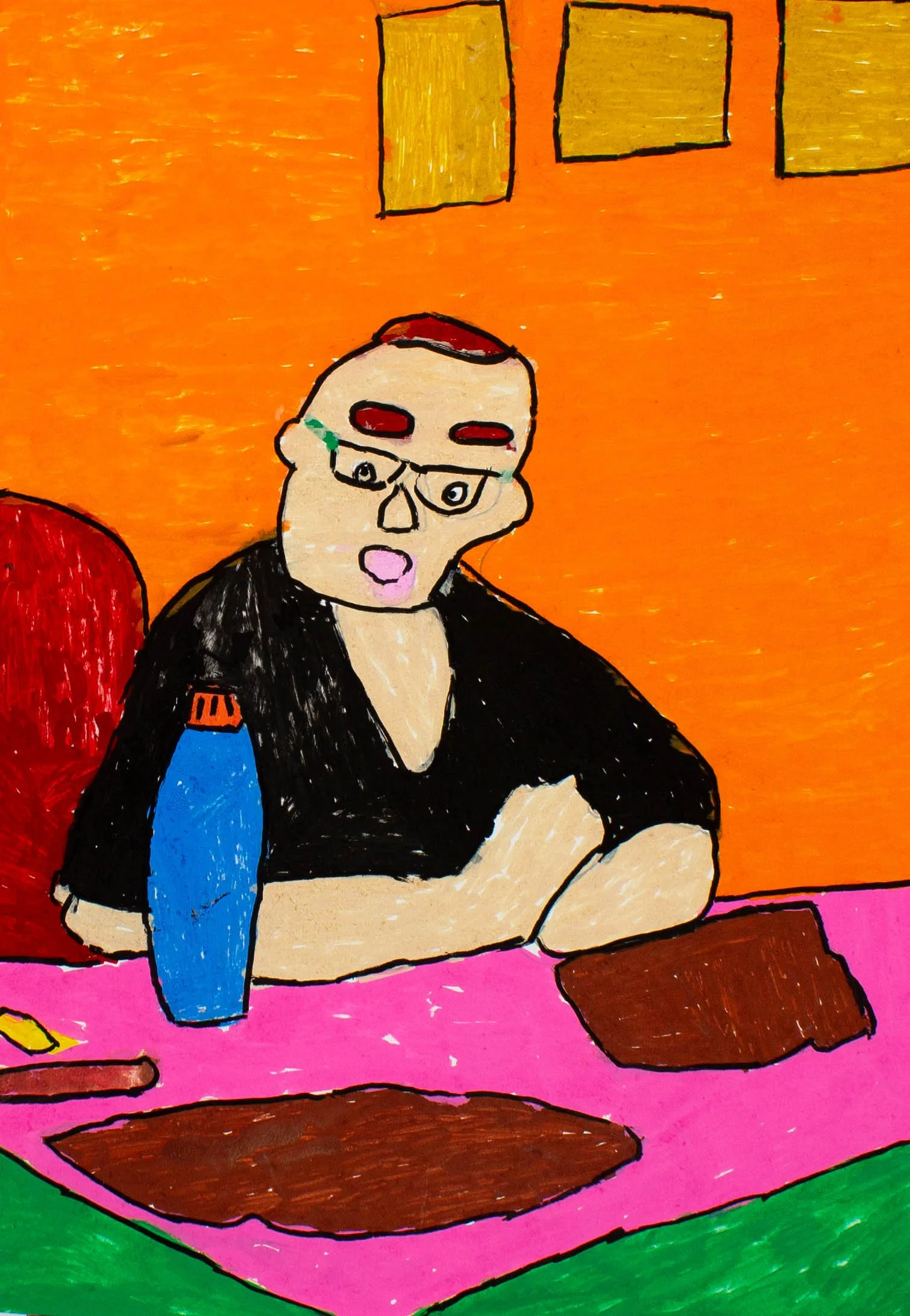 Trent Hooper, -My Favourite Dream-, 2025, Mixed Media on Paper.jpg