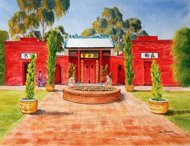 TAVENER  Joss House Temple  Watercolour.jpg