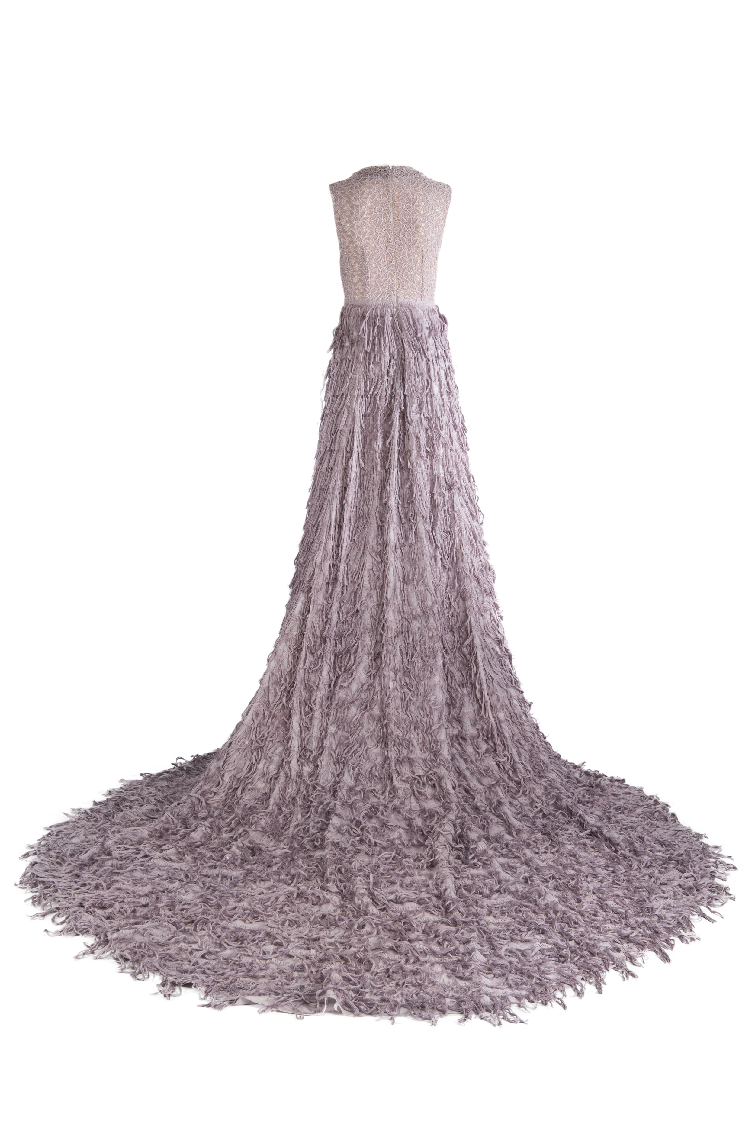 Back View of Mauve Floor Length Gown