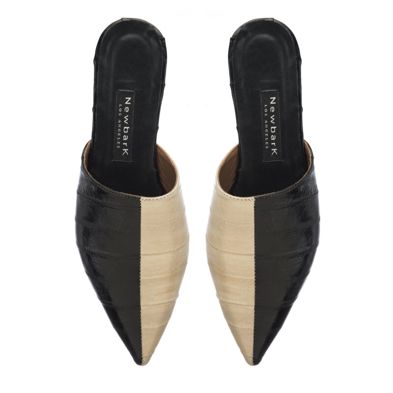 Black and Tan Pointed Shoes