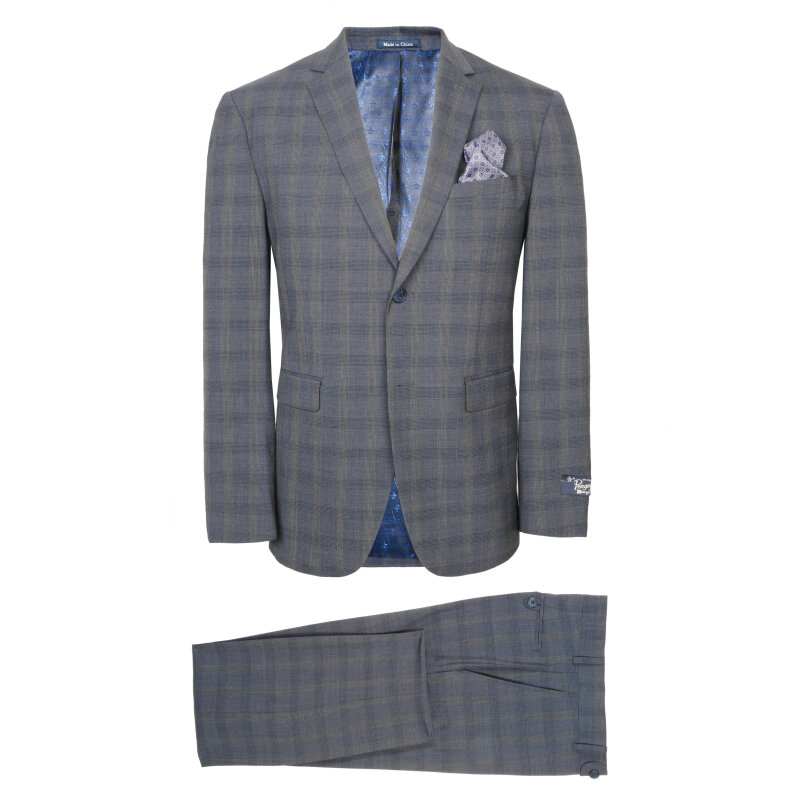 Grey Plaid Suit