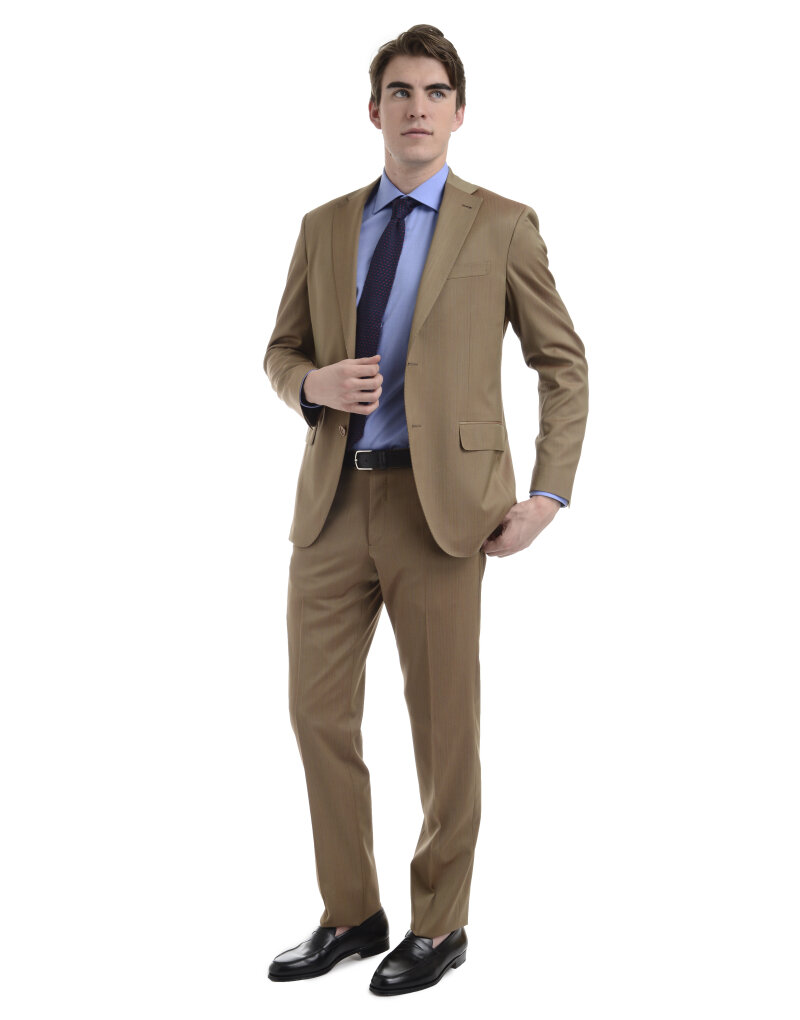 Man wearing a Khaki Suit