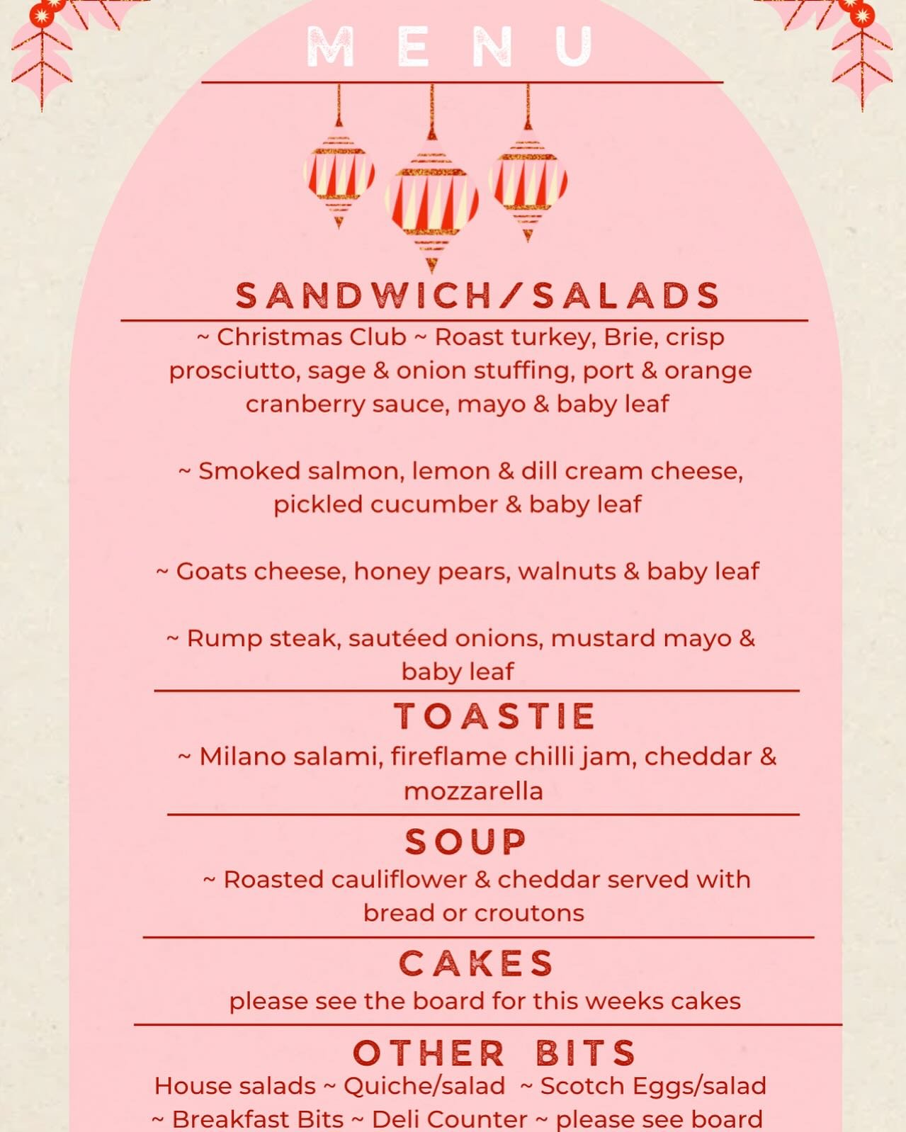 🎄CHRISTMAS SANDWICH is back - along with these other delicious ones &hellip; you seemed to love them so much last week we&rsquo;ve kept them all on! 

See you 9-3 ✨

#deli #delicatessen #deligoodies #yummy #christmassandwich #itshere #christmas #bol
